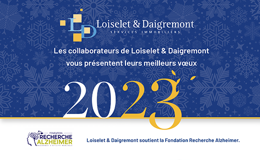 Les collaborateurs de Loiselet & Daigremont vous présentent leurs meilleurs voeux et vous souhaitent une tres belle et heureuse annee 2023